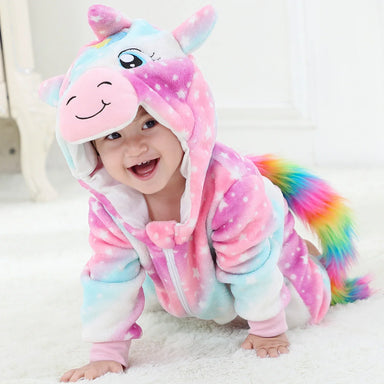 Warm winter sleepsuit for babies and toddlers – soft, zip-up design | cosy pyjamas
