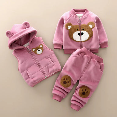 Toddler winter set with warm hoodie and trousers – soft, cosy, easy to wear | kids clothing