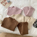 Knitted jumper & trousers set for warm autumn days – soft knit, elastic waistband | kids