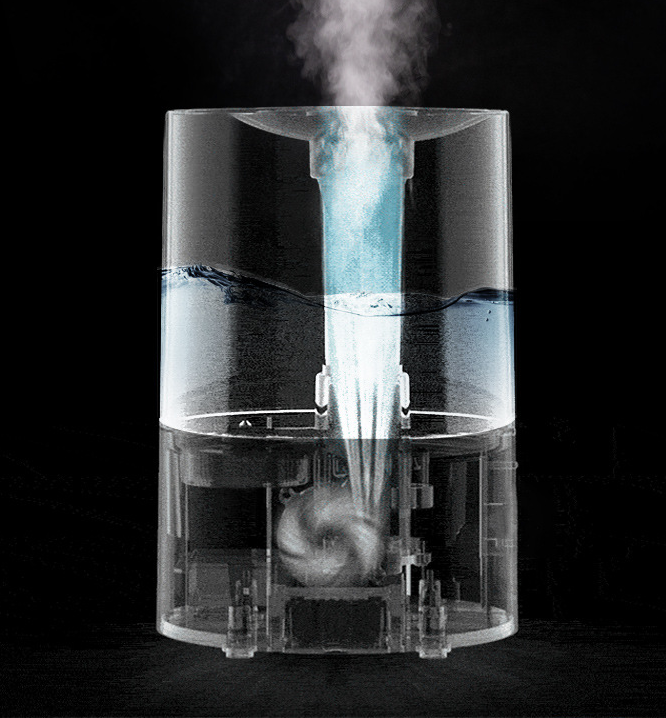 Smart humidifier with app control – 5-litre tank, essential oil tray | for home or nursery
