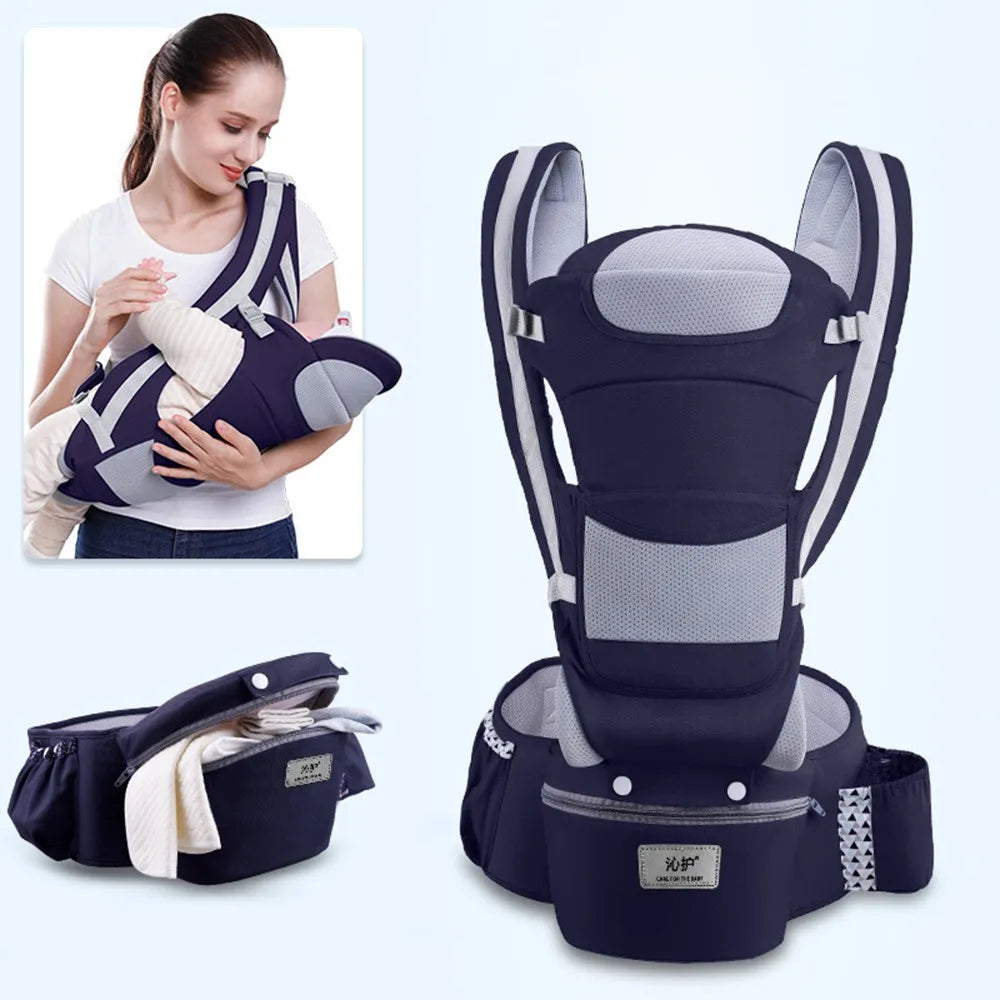 Baby carrier – ergonomic, adjustable & breathable cotton | Up to 4 years