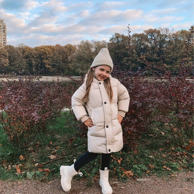 Kids parka keeps children warm and dry – waterproof, durable design | For boys and girls