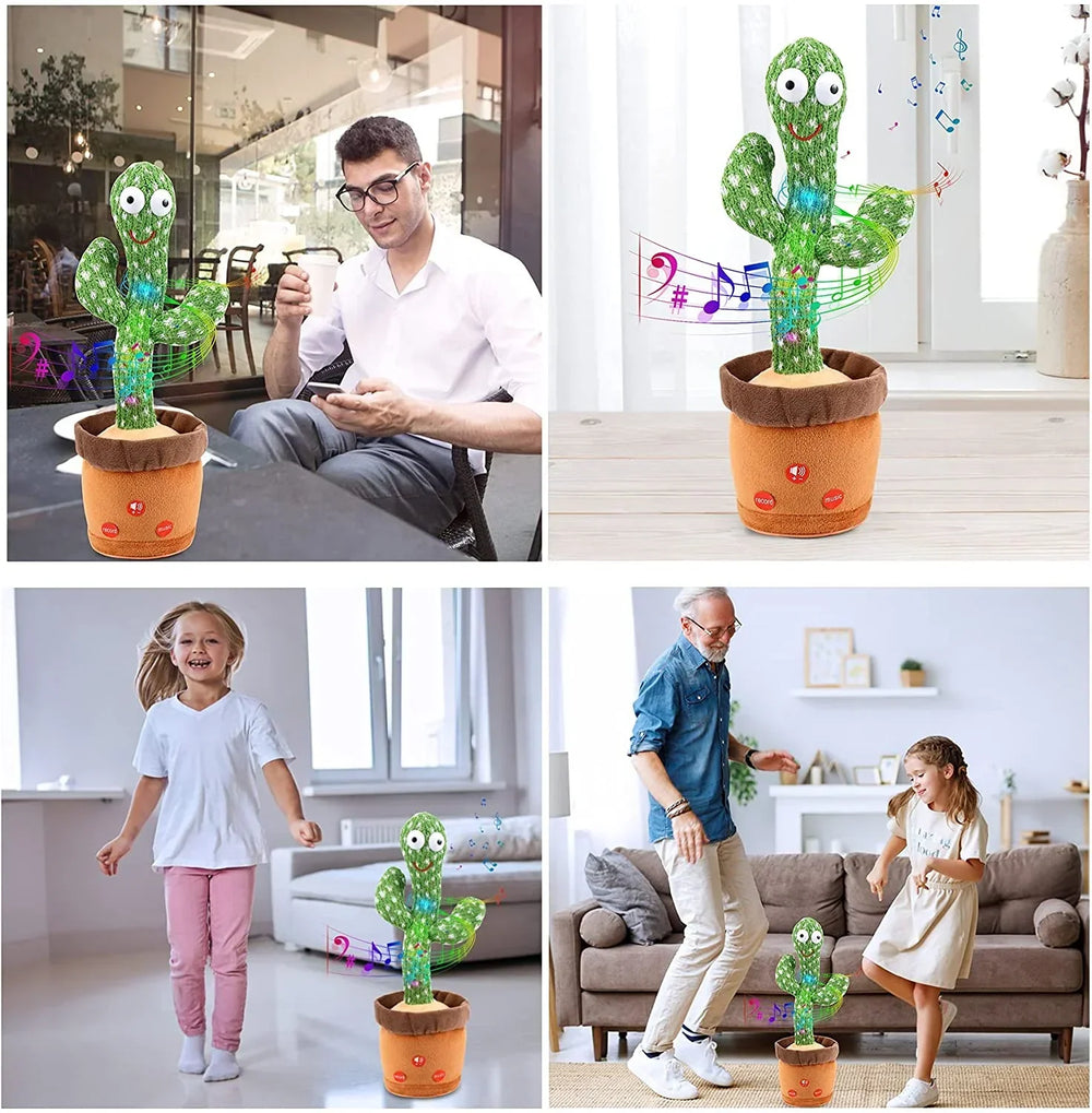 Interactive dancing cactus toy – repeats speech, dances to music | kids' toy
