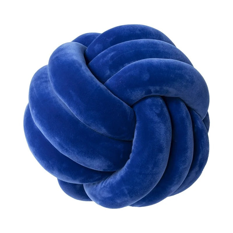 Weighted knot pillow with hand openings – soft plush, two sizes, hand wash | cuddle cushion