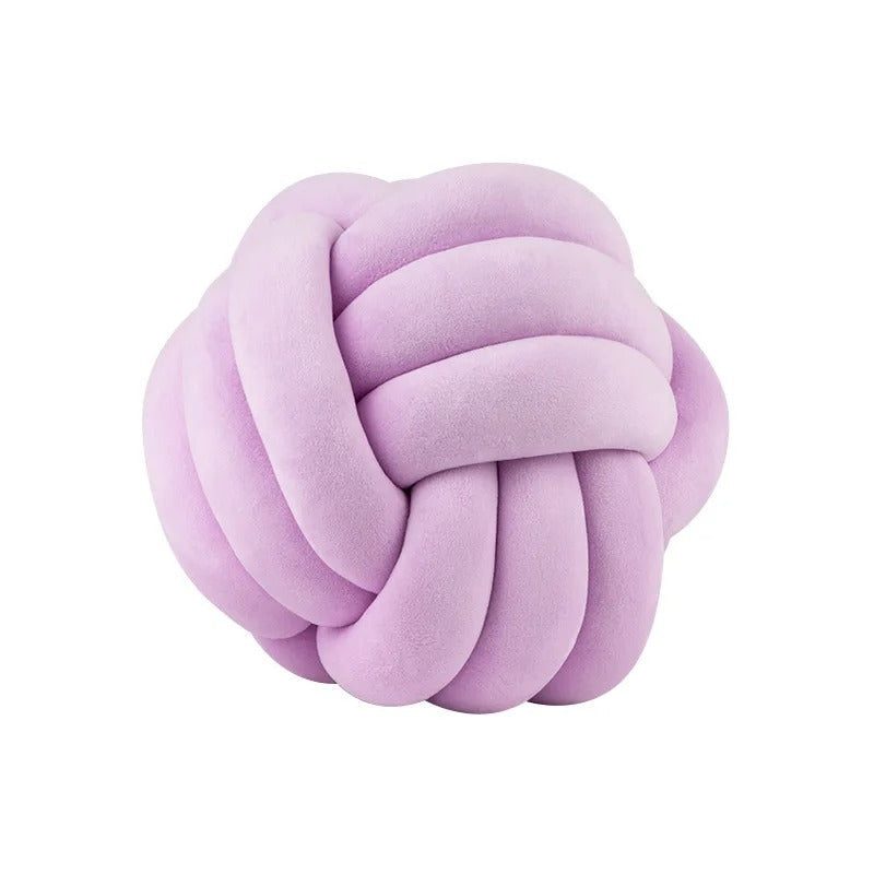 Weighted knot pillow with hand openings – soft plush, two sizes, hand wash | cuddle cushion