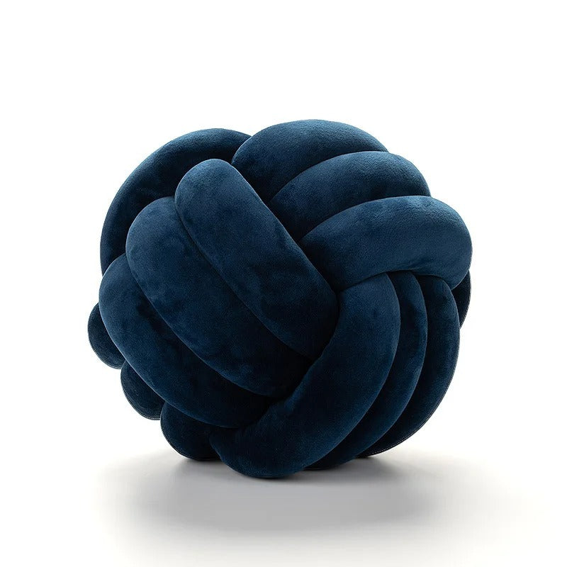 Weighted knot pillow with hand openings – soft plush, two sizes, hand wash | cuddle cushion