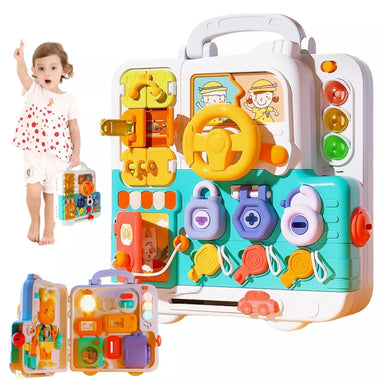 Activity board for toddlers – boosts motor skills, logic and sensory play | Educational toy