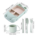 Children's eating set with vehicle-shaped tray – BPA-free, dishwasher-safe | toddler mealtime