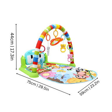 Interactive music play mat – stimulates senses, motor skills | baby gym