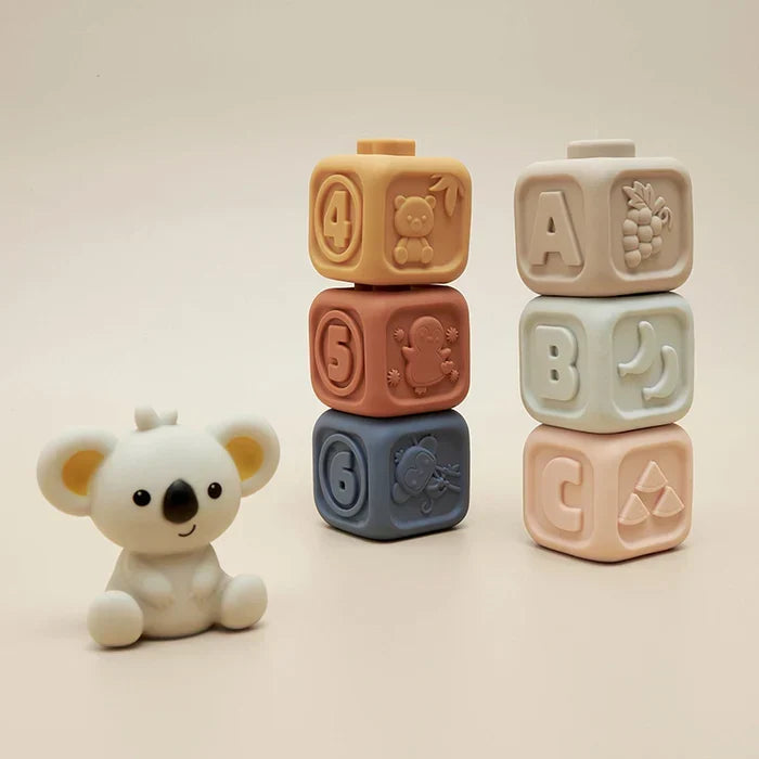 Baby teething ring & stacking toy set – soothes gums, boosts motor skills | sensory play