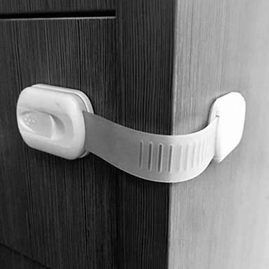 Cabinet safety locks without drilling – self-adhesive, set of 8 | child safety