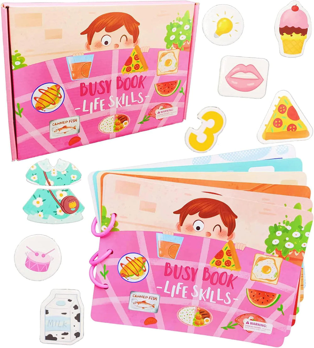 Montessori activity book sparks curiosity – Puzzles, lacing games & motor skills | Kids