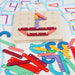 Wooden pegboard boosts creativity and fine motor skills – pattern cards, 42 pegs | educational toy