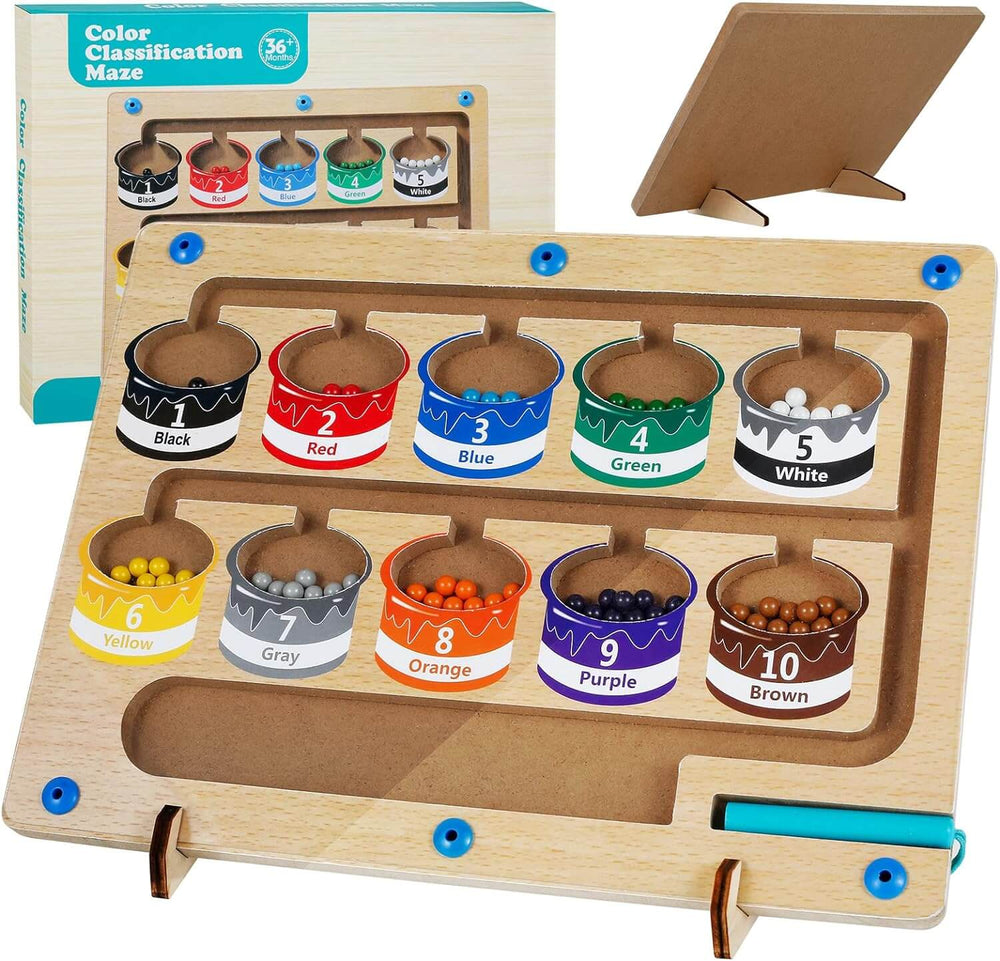 Magnetic learning board builds colour and counting skills – Montessori-inspired | Toddlers