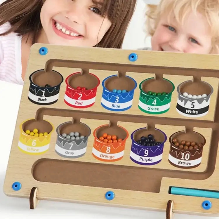 Magnetic learning board builds colour and counting skills – Montessori-inspired | Toddlers