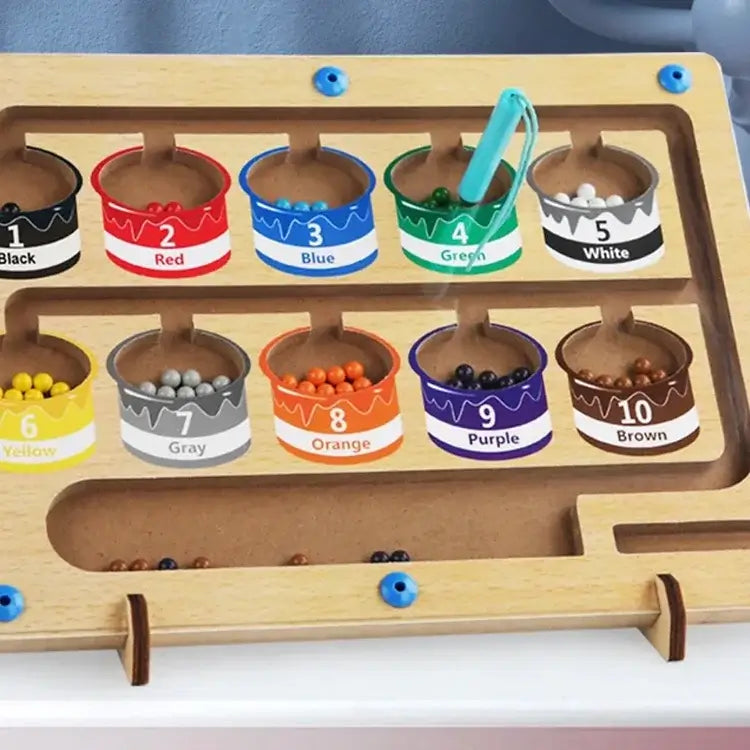 Magnetic learning board builds colour and counting skills – Montessori-inspired | Toddlers