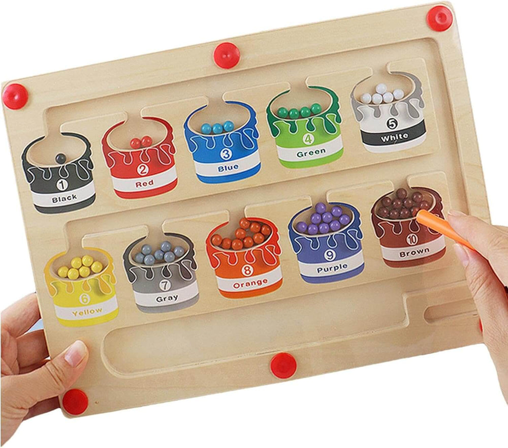 Magnetic learning board builds colour and counting skills – Montessori-inspired | Toddlers