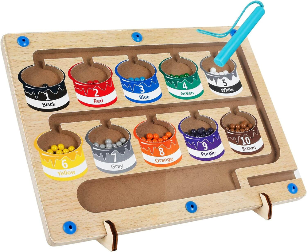 Magnetic learning board builds colour and counting skills – Montessori-inspired | Toddlers