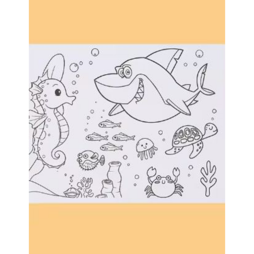 Mess-free drawing roll for children – reusable, wall & table | creative play