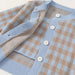 3-piece checked outfit – top, trousers & cardigan | girls' sets