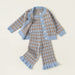 3-piece checked outfit – top, trousers & cardigan | girls' sets