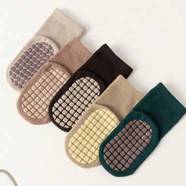 Anti-slip kids' socks keep little feet secure – soft cotton, 6-pack | toddler socks