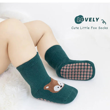 Anti-slip kids' socks keep little feet secure – soft cotton, 6-pack | toddler socks