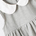 Organic cotton girls' dress with white collar – soft, comfortable, timeless | girls