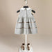 Organic cotton girls' dress with white collar – soft, comfortable, timeless | girls