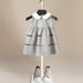 Organic cotton girls' dress with white collar – soft, comfortable, timeless | girls