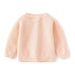 Floral baby girls' cardigan – soft cotton, button-up, long sleeves | knitwear