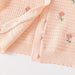 Floral baby girls' cardigan – soft cotton, button-up, long sleeves | knitwear