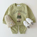 2-piece top & trousers set in soft cotton – breathable, stretchy, cute city design | baby outfit
