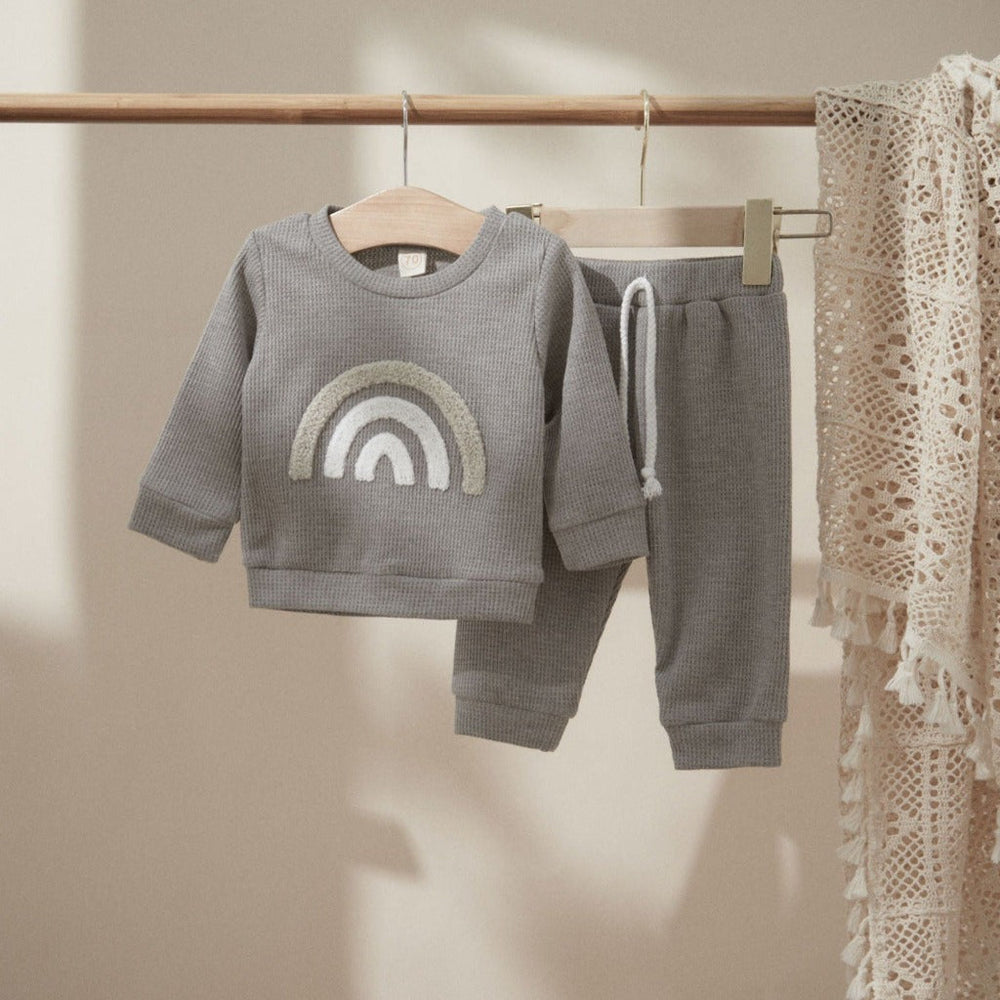 100% organic cotton baby set – soft, breathable | unisex 2-piece outfit