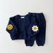 Cotton 2-piece set with daisy print – soft, breathable, elastic waistband | Baby & toddler outfit