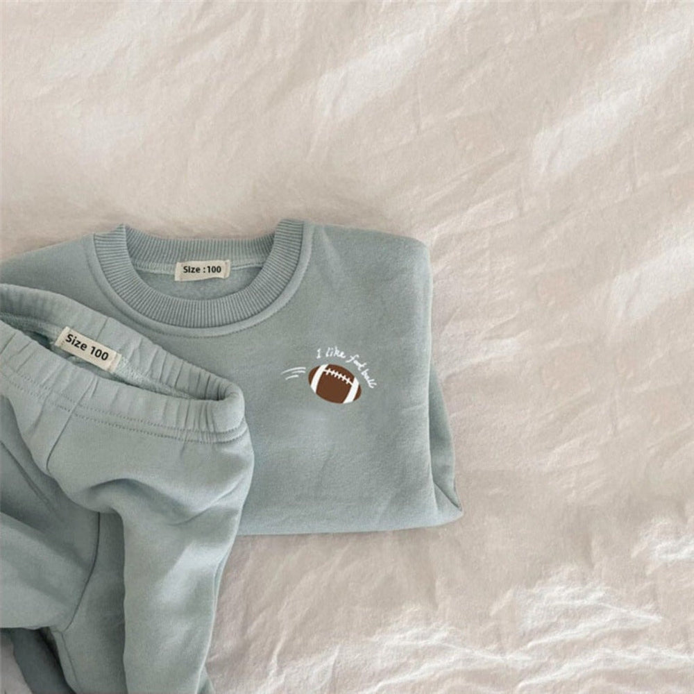 Fleece-lined two-piece set – soft, warm, elasticated waist | baby & toddler outfit