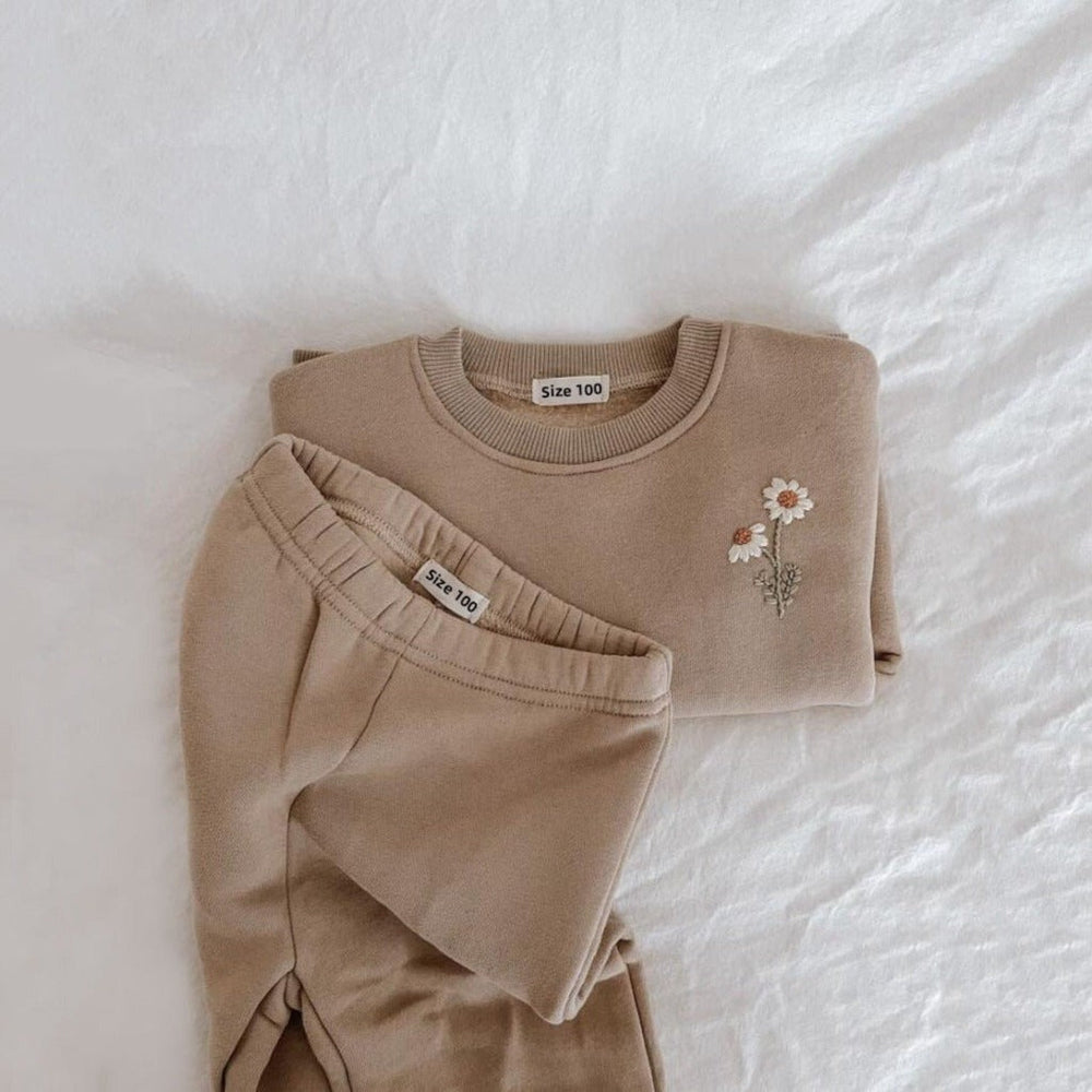 Fleece-lined two-piece set – soft, warm, elasticated waist | baby & toddler outfit