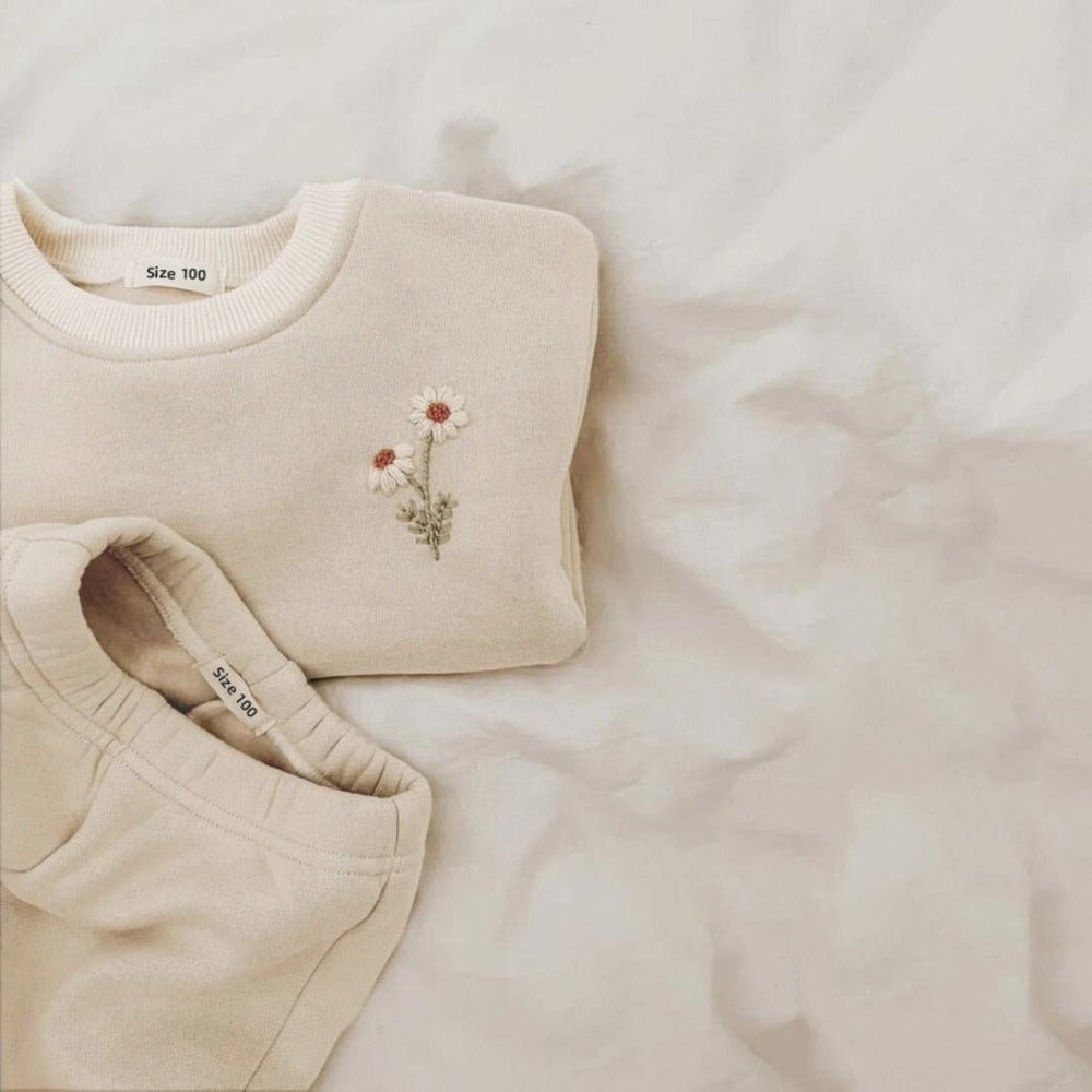 Fleece-lined two-piece set – soft, warm, elasticated waist | baby & toddler outfit