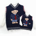 Knitted cotton sleeveless pullover with bear print – soft, breathable, ribbed trims | toddler jumper