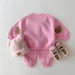 Bear sleeve jumper & joggers set – organic cotton, elastic waist | Baby & toddler