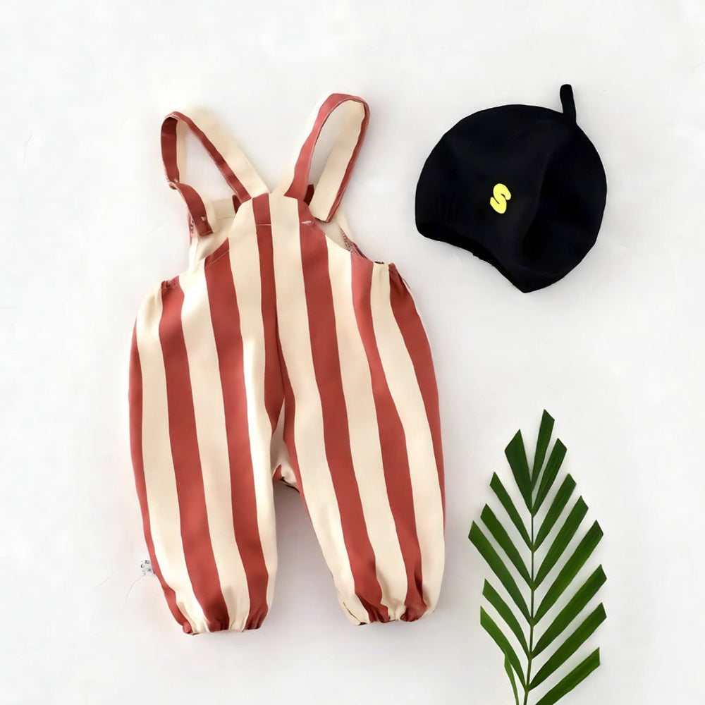 Baby & toddler denim jumpsuit made from organic cotton – adjustable straps | dungarees