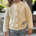 Baby animal knitted cardigan with soft cotton – button fastening, unisex | Baby knitwear
