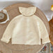 Baby animal knitted cardigan with soft cotton – button fastening, unisex | Baby knitwear
