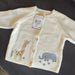 Baby animal knitted cardigan with soft cotton – button fastening, unisex | Baby knitwear