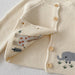 Baby animal knitted cardigan with soft cotton – button fastening, unisex | Baby knitwear