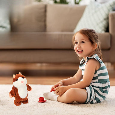 Interactive cuddly toy repeats what you say – walks, talks and plays music | ideal for kids