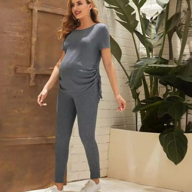 Maternity leggings & top set – soft, stretchy, breathable | pregnancy wear
