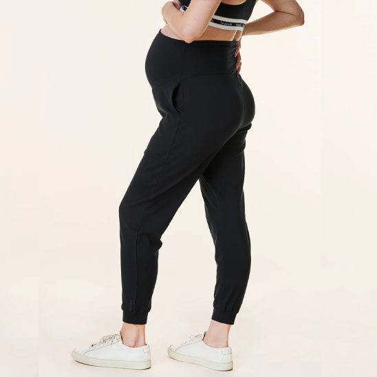 Maternity trousers with adjustable belly band – soft, stretchy & breathable | for pregnancy