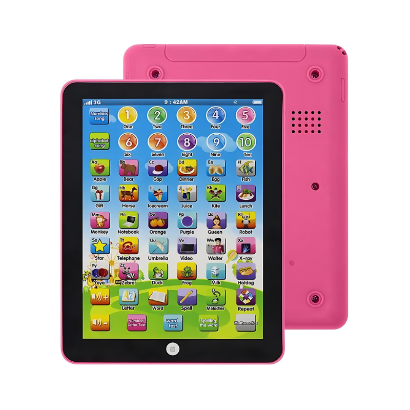 Educational kids' tablet with sound buttons – no screen, no apps | ages 3-6