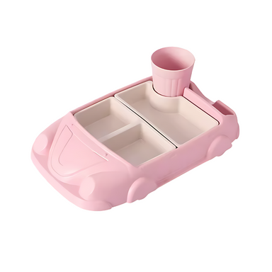 Car-shaped kids' feeding set – divided compartments, dishwasher safe | toddlers